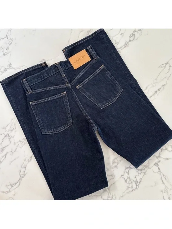 Calvin Klein Dark Wash Bootcut Jeans - Picture 5 of 6